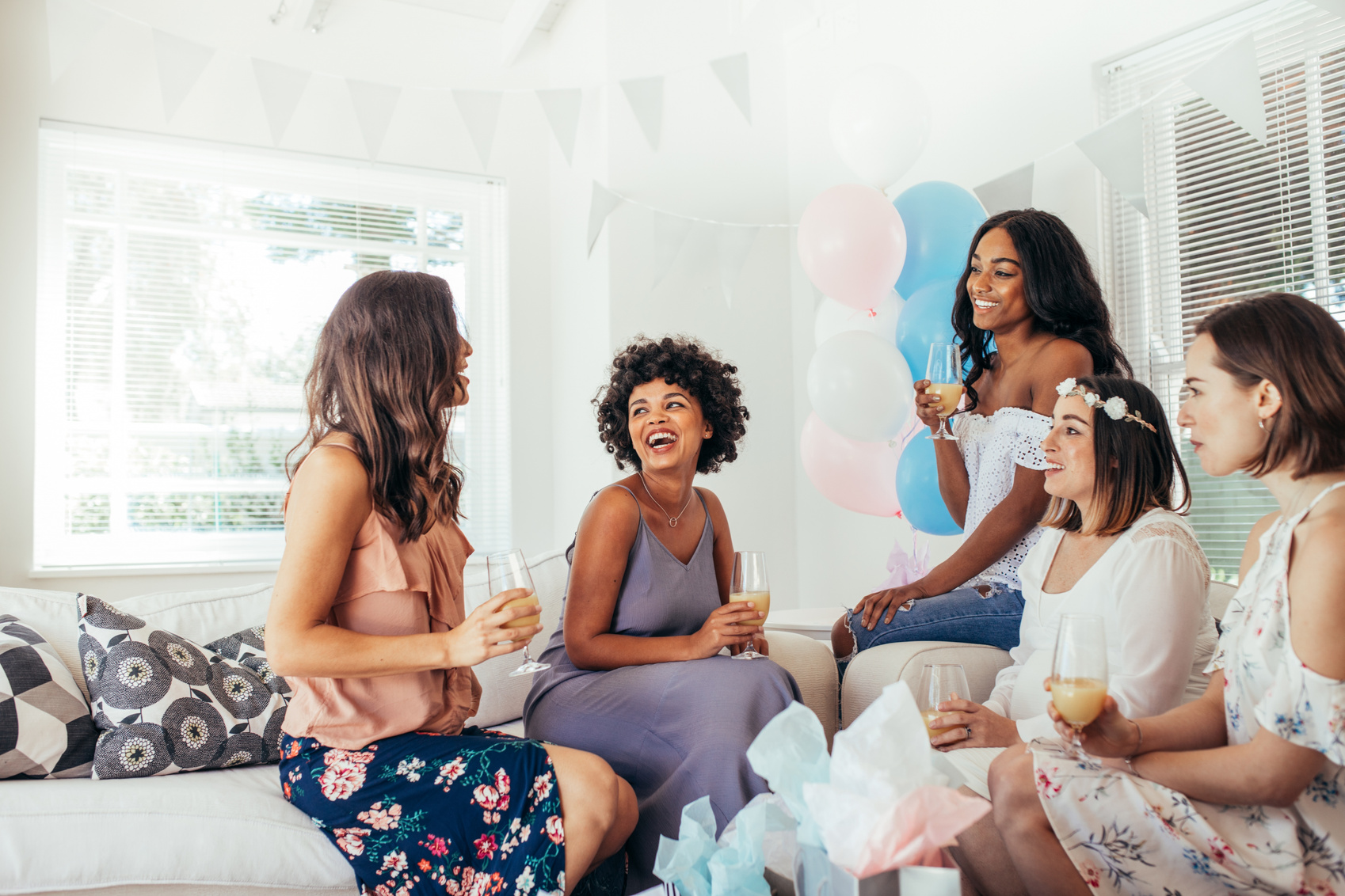 Female Friends Having Fun at Baby Shower